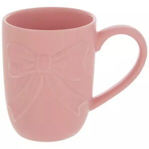 (2) Embossed Bow Mug
